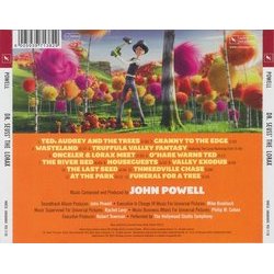 Dr. Seuss' The Lorax Soundtrack (John Powell) - CD Back cover