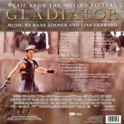 Gladiator Soundtrack (Lisa Gerrard, Hans Zimmer) - CD Back cover