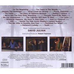 The Cabin in the Woods Soundtrack (David Julyan) - CD Trasero