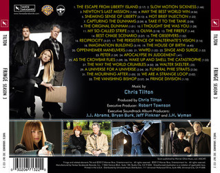 Fringe: Season 3 Soundtrack (Chris Tilton) - CD Back cover