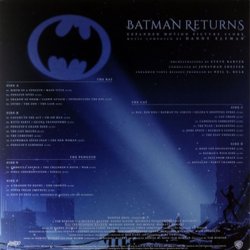 Batman Returns Soundtrack (Danny Elfman) - CD Back cover