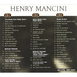 The Birth Of Hollywood Cool Soundtrack (Henry Mancini) - CD Back cover