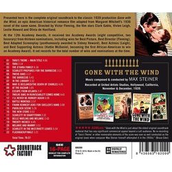 Gone With the Wind Soundtrack (Max Steiner) - CD Trasero