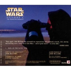 Duel Of The Fates From Star Wars Episode I: The Phantom Menace Soundtrack (John Williams) - CD Back cover