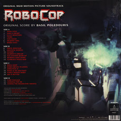 RoboCop Soundtrack (Basil Poledouris) - CD Back cover