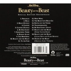 Beauty and the Beast Soundtrack (Howard Ashman, Alan Menken) - CD Trasero
