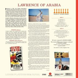 Lawrence Of Arabia Soundtrack (Maurice Jarre) - CD Back cover