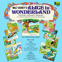 Alice In Wonderland Soundtrack (Various Artists, Darlene Gillespie, Oliver Wallace) - CD Back cover