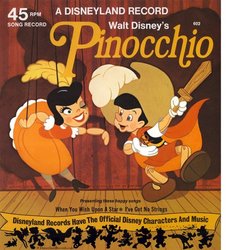 Pinocchio: When You Wish Upon A Star / I've Got No Strings Soundtrack (Various Artists, Cliff Edwards, Leigh Harline, Dickie Jones, Paul J. Smith) - CD cover