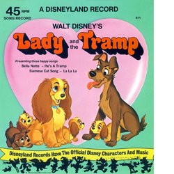 Lady and the Tramp Soundtrack (Various Artists, Bob Grabeau, Robie Lester, Oliver Wallace, Teri York) - CD cover