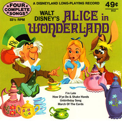 Alice in Wonderland Bande Originale (Various Artists, Camarata Chorus and Orchestra, Oliver Wallace) - Pochettes de CD