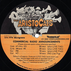 The AristoCats Soundtrack (Various Artists, George Bruns) - cd-inlay