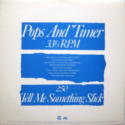 Blue City: Tell Me Something Slick Soundtrack (Ry Cooder) - CD cover