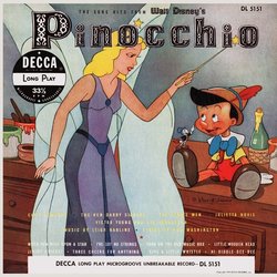Pinocchio Soundtrack (Cliff Edwards, Leigh Harline, The Ken Darby Singers, The Kings Men, Julietta Novis, Paul J. Smith, Victor Young) - Cartula