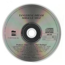 Miracle Mile Soundtrack ( Tangerine Dream) - cd-inlay