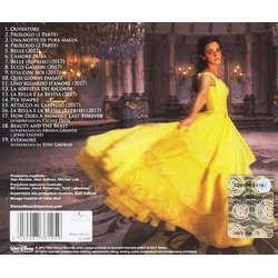 La Bella e La Bestia Soundtrack (Alan Menken) - CD Back cover