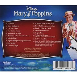 Mary Poppins Soundtrack (Various Artists) - CD Back cover