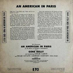 An American in Paris Soundtrack (George Gershwin, Ira Gershwin) - CD Trasero