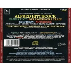 Music from Alfred Hitchcock Films Soundtrack (Dimitri Tiomkin, Franz Waxman, Roy Webb, John Williams) - CD Back cover