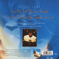 The Lion King: Can You Feel The Love Tonight Soundtrack (Kevin Bateson, Allister Brimble, Patrick J. Collins, Matt Furniss, Elton John, Frank Klepacki, Dwight K. Okahara, Hans Zimmer) - CD Achterzijde