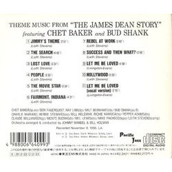 Theme music from The James Dean Story Soundtrack (Various Artists, Chet Baker, Leith Stevens) - CD Back cover