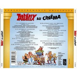 Astrix au Cinma Soundtrack (Grard Calvi, Michel Colombier, Vladimir Cosma) - CD Back cover