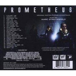 Prometheus Soundtrack (Harry Gregson-Williams, Marc Streitenfeld) - CD Back cover