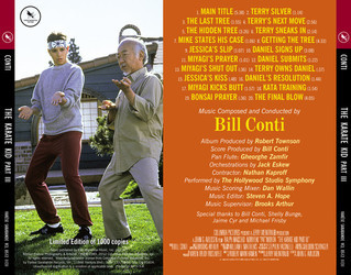 The Karate Kid: Part III Soundtrack (Bill Conti) - CD Back cover