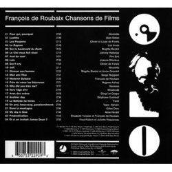 Franois de Roubaix: Chansons de Films Soundtrack (Various Artists, Franois de Roubaix) - CD Back cover