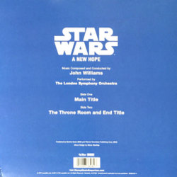 Star Wars: A New Hope Soundtrack (John Williams) - CD Back cover