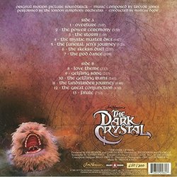 The Dark Crystal Soundtrack (Trevor Jones) - CD Back cover