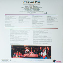 St. Elmo's Fire Soundtrack (Various Artists) - CD Back cover