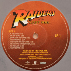 Raiders of the Lost Ark Soundtrack (John Williams) - CD Achterzijde