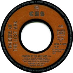 Les Aventuriers de l'Arche Perdue Soundtrack (John Williams) - cd-inlay