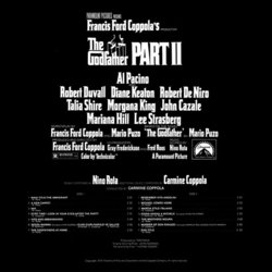 The Godfather: Part II Soundtrack (Carmine Coppola, Nino Rota) - CD Back cover