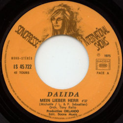   Mein Lieber Herr / C'est mieux comme a Soundtrack (Dalida , Various Artists, Nino Rota) - cd-inlay