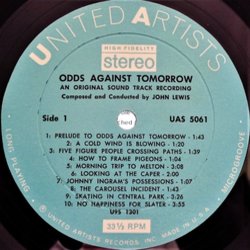 Odds Against Tomorrow Soundtrack (John Lewis) - cd-cartula