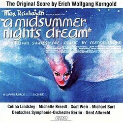 A Midsummer Night's Dream Soundtrack (Erich Wolfgang Korngold) - CD cover