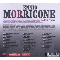 Ennio Morricone: Made in France Soundtrack (Ennio Morricone) - CD Trasero