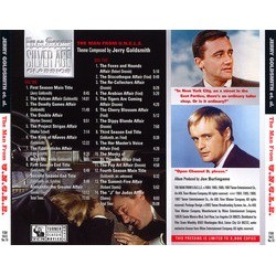 The Man From U.N.C.L.E. Soundtrack (Robert Drasnin, Gerald Fried, Jerry Goldsmith, Walter Scharf, Lalo Schifrin, Richard Shores) - CD Back cover