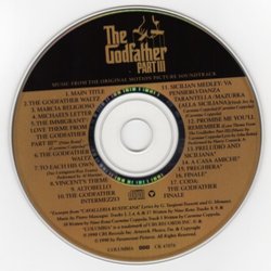 The Godfather: Part III Soundtrack (Carmine Coppola, Nino Rota) - cd-inlay