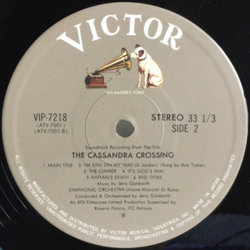 The Cassandra Crossing Soundtrack (Jerry Goldsmith) - cd-inlay