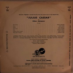 Julius Caesar Soundtrack (Mikls Rzsa) - CD Back cover