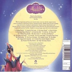Aladdin Soundtrack (Various Artists, Howard Ashman, Alan Menken, Tim Rice) - CD Back cover