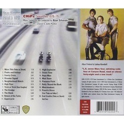 CHiP's Volume 1 Soundtrack (Alan Silvestri) - CD Back cover