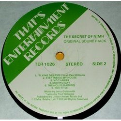 The  Secret of NIMH Soundtrack (Jerry Goldsmith) - cd-inlay