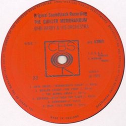 The Quiller Memorandum Soundtrack (John Barry) - cd-inlay