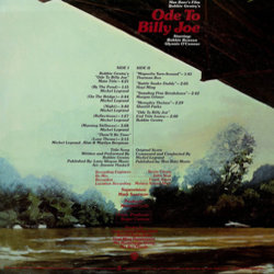 Ode to Billy Joe Soundtrack (Michel Legrand) - CD Back cover