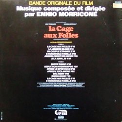 La Cage aux Folles Soundtrack (Ennio Morricone) - CD Back cover