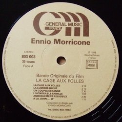 La Cage aux Folles Soundtrack (Ennio Morricone) - cd-inlay